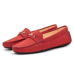 Mocassim Feminino Florença Em Couro Vermelho Savel... - SAVELLI CALÇADOS