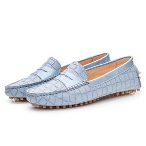 Mocassim Feminino Nice Em Couro Azul Savelli - SAVELLI CALÇADOS