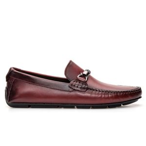 Mocassim Masculino Mallorca Em Couro Burgundy Save... - SAVELLI CALÇADOS