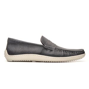 Mocassim Masculino Capri Em Couro Cinza Savelli - SAVELLI CALÇADOS