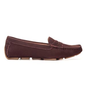 Mocassim Feminino Charlotte Em Couro Vinho Savelli - SAVELLI CALÇADOS