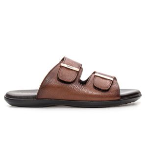 Sandália Masculina em Couro Bronze Savelli - SAVELLI CALÇADOS