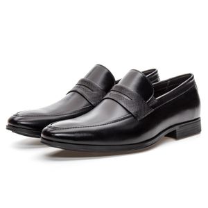 Sapato Masculino Dublin Em Couro Preto Savelli - SAVELLI CALÇADOS