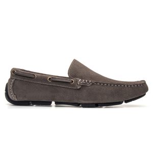 Mocassim Masculino Atlanta Em Couro Cinza Escuro S... - SAVELLI CALÇADOS