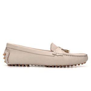 Mocassim Feminino Nice Em Couro Gelo Savelli - SAVELLI CALÇADOS
