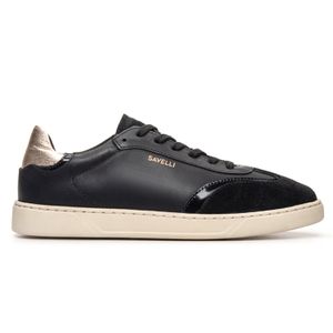 Tênis Feminino Soho Em Couro Preto Savelli - SAVELLI CALÇADOS