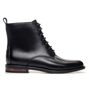 Bota Coturno Feminino Victoria Em Couro Preto Save... - SAVELLI CALÇADOS