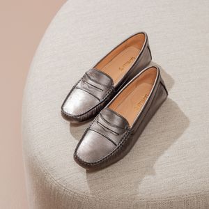 Mocassim Feminino Charlotte Em Couro Carbono Savel... - SAVELLI CALÇADOS