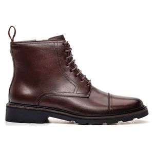 Bota Masculina Coturno Kansas em Couro Café Savell... - SAVELLI CALÇADOS
