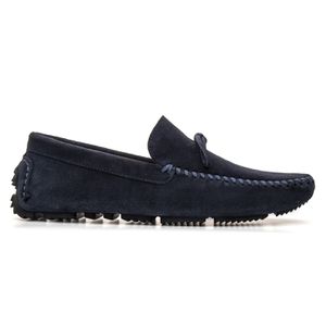 Mocassim Masculino Comfort Moc Em Couro Navy Blue ... - SAVELLI CALÇADOS