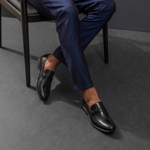 Sapato Masculino Loafer em Couro Preto Savelli - SAVELLI CALÇADOS