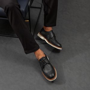 Sapato Masculino New Castle Em Couro Preto Savelli - SAVELLI CALÇADOS