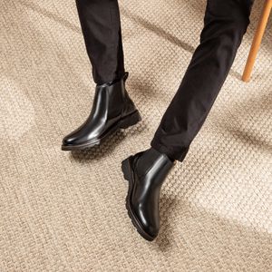 Bota Masculina Chelsea Kansas em Couro Preto Savel... - SAVELLI CALÇADOS