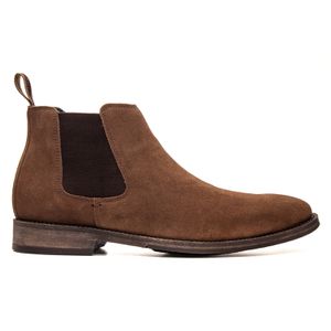 Bota Masculina Chelsea Vulcano em Couro Capuccino ... - SAVELLI CALÇADOS