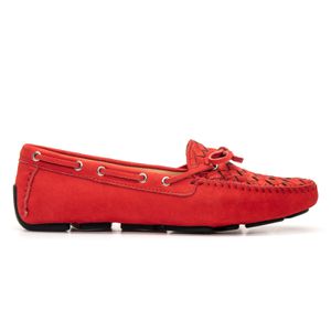 Mocassim Feminino Charlotte Em Couro Vermelho Save... - SAVELLI CALÇADOS