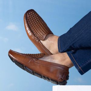 Mocassim Masculino em Couro Tressê Látego Havana S... - SAVELLI CALÇADOS