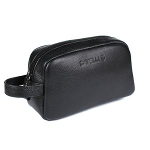 Necessaire Falcon Em Couro Cabernet Preto Savelli - SAVELLI CALÇADOS