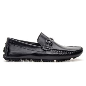 Mocassim Masculino Comfort Moc Em Couro Látego Pre... - SAVELLI CALÇADOS