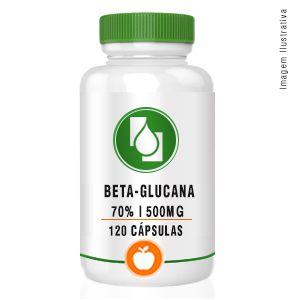Beta Glucana 70% 500mg 120cápsulas 