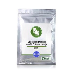 Colágeno Hidrolizado com Vit C aroma laranja 300g