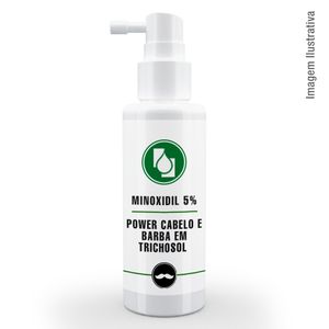 Minoxidil 5% Power Cabelo e Barba em Trichosol ™ 120ml