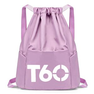 Mochila Estilo Saco Esportes Academia Treino Lilas... - Depbag