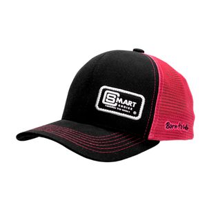 BONÉ SMART PRETO TELA ROSA NEON - SMARTCHOICEBR