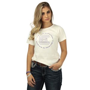 Camiseta Feminina Off White Silk Roxo - SMARTCHOICEBR