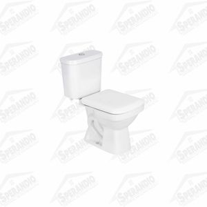 KIT COMBO VASO ACOPLADO LIRIO QUADRADO BRANCO C/AS... - Sperandio