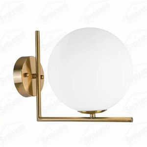 ARANDELA DUBAI GLOBO MEDIO 1XG9 DOURADO BLUMENAU - Sperandio