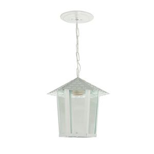 LUMINÁRIA PENDENTE COLONIAL SEXTAVADO 1XE27 BRANCO... - Sperandio