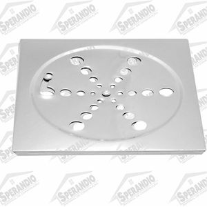 GRELHA PARA RALO QUADRADA 15X15 - INOX - Sperandio