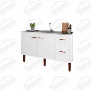 ARMÁRIO COZINHA SLIM 1,44 MT MGM BRANCO - Sperandio