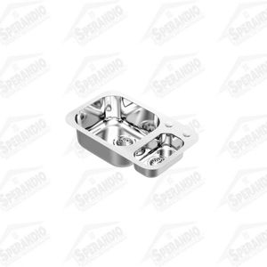 CUBA DUPLA LIFT 59,5X34X18 CV4,5 AB AC+D - DOCOL - Sperandio