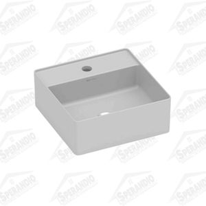 CUBA APOIO QUADRADA 350X350MM CINZA STONE - ROCA - Sperandio