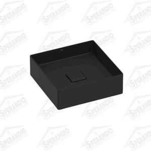 CUBA APOIO QUADRADA 350X350MM T4 MATTE BLACK FOSCO... - Sperandio