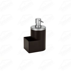 DISPENSER P/DETERGENTE E BUCHA 600ML PRETO C/CROMO... - Sperandio