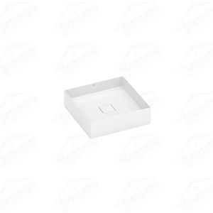 CUBA APOIO QUADRADA 400X400MM T5 BRANCO - ROCA - Sperandio