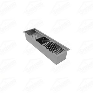 KIT CALHA UMIDA CANAL INOX 610X164MM - GHELPLUS - Sperandio