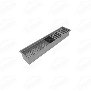 KIT CALHA UMIDA CANAL INOX 910X164MM - GHELPLUS - Sperandio