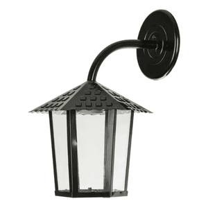 ARANDELA COLONIAL SEXT.1XE27 PRETO VIDRO LISO - Sperandio