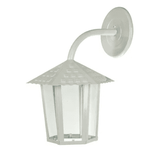 ARANDELA COLONIAL SEXT.1XE27 VD.LISO BRANCO BRILHA... - Sperandio