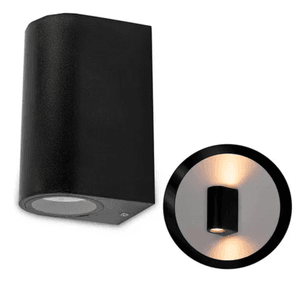 LUMINARIA LED ARANDELA INT./EXT. PRETA 2XMR16 (SEM... - Sperandio