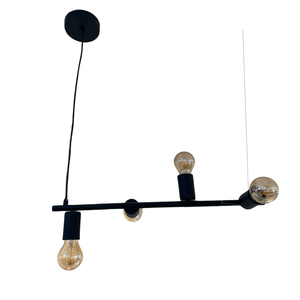 PENDENTE DECOR PRETO 4L E27 S/LPD 55X15X150CM - Sperandio