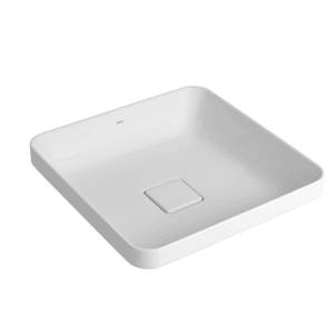 CUBA SOBREPOR SEMI-EMBUTIR QUADRADA 40CM BRANCO - Sperandio