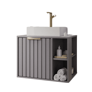 ARMARIO BANH.NORUEGA 80CM PLATINA - Sperandio