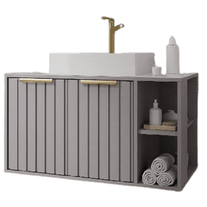 ARMARIO BANH.NORUEGA 80CM PLATINA - Sperandio