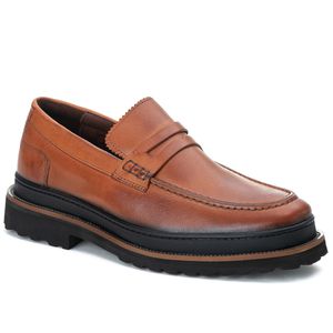 Sapato Loafer Katar Confort Castor 2203 - 2203-Cas... - TCHWM SHOES