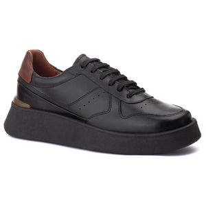 Tenis Casual Olimpo Comfort Preto/Mouro 18000 - 18... - TCHWM SHOES