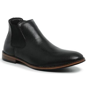 Bota Chelsea Couro Mestiço Preto 68802 - 68802-Pre... - TCHWM SHOES